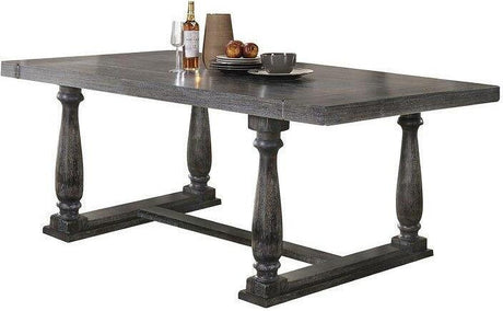 Bernard Dining Room Set (Weathered Gray Oak)