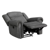 Brennen Charcoal Double Reclining Living Room Set