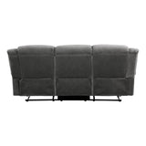 Brennen Charcoal Double Reclining Living Room Set