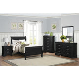 Mayville Black Twin Bed