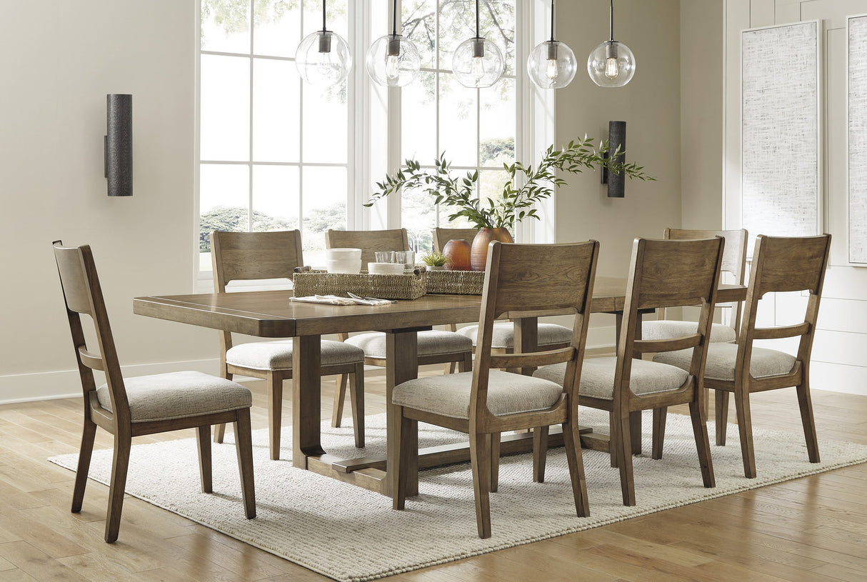 Cabalynn Light Brown Extendable Dining Room Set