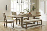 Cabalynn Light Brown Extendable Dining Room Set