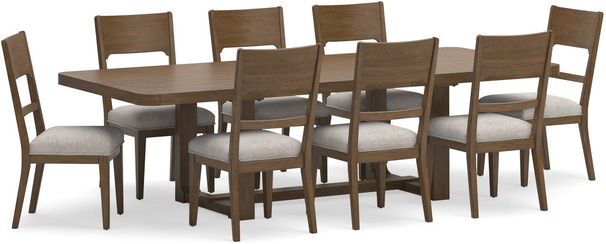 Cabalynn Light Brown Extendable Dining Room Set