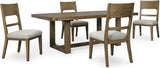 Cabalynn Light Brown Extendable Dining Room Set