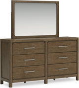 Cabalynn Light Brown Upholstered Panel Bedroom Set