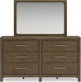 Cabalynn Light Brown Upholstered Panel Bedroom Set