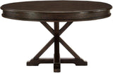 Cardano Driftwood Charcoal Round Dining Room Set