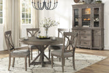 Cardano Driftwood Light Brown Round Dining Room Set