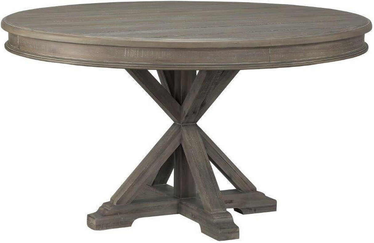 Cardano Driftwood Light Brown Round Dining Room Set