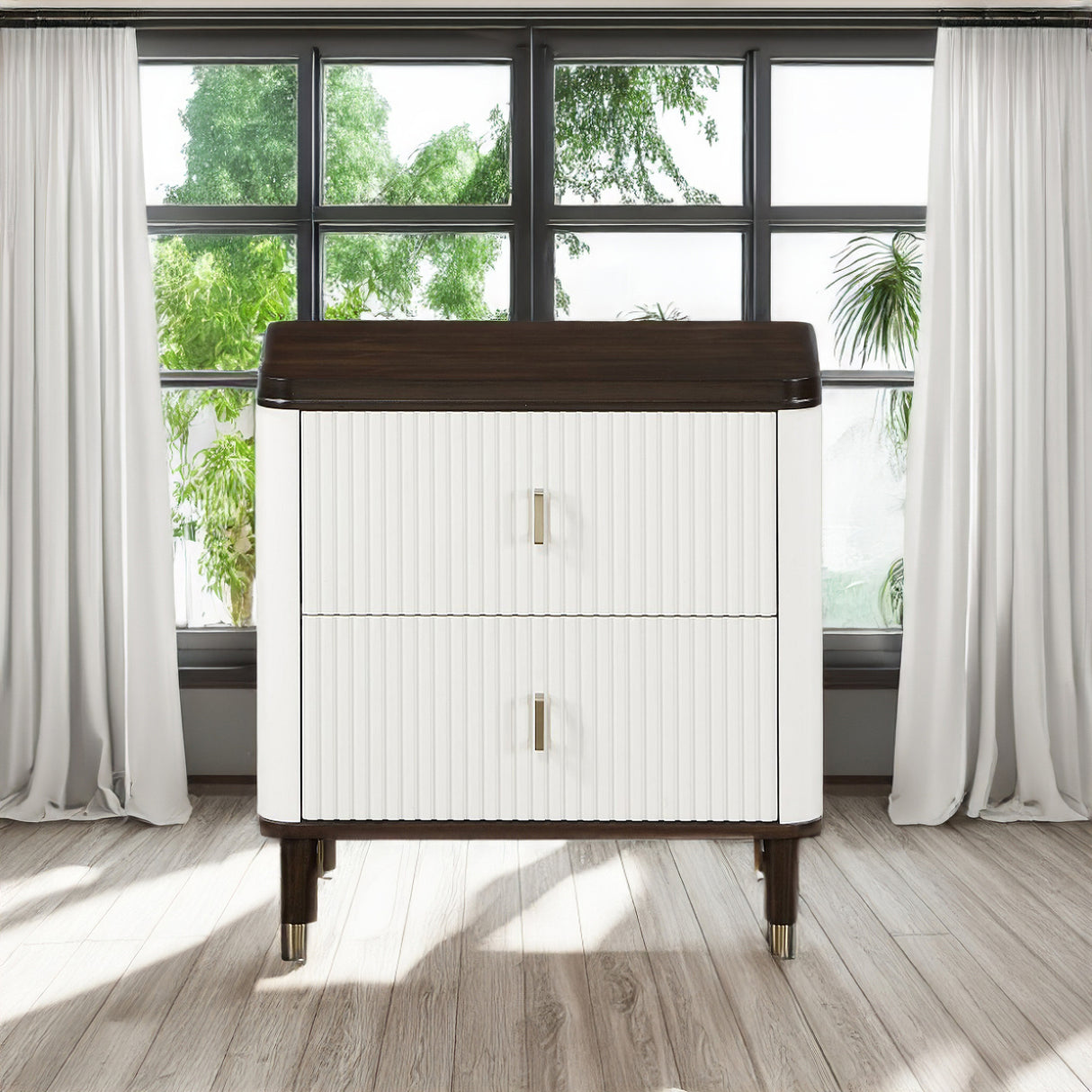 Carena Bedroom Sets In White and Brown