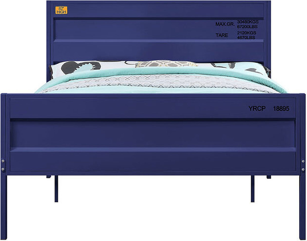 Cargo Youth Panel Bedroom Set In Blue