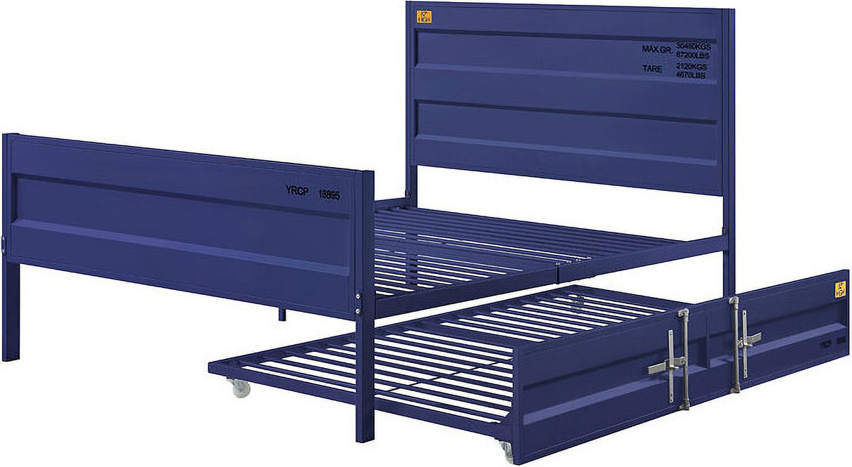 Cargo Youth Panel Bedroom Set In Blue