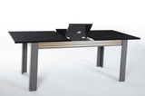 Carlino Expandable Dining Table (Prada Grey/Car.Mrb) 2 Pieces