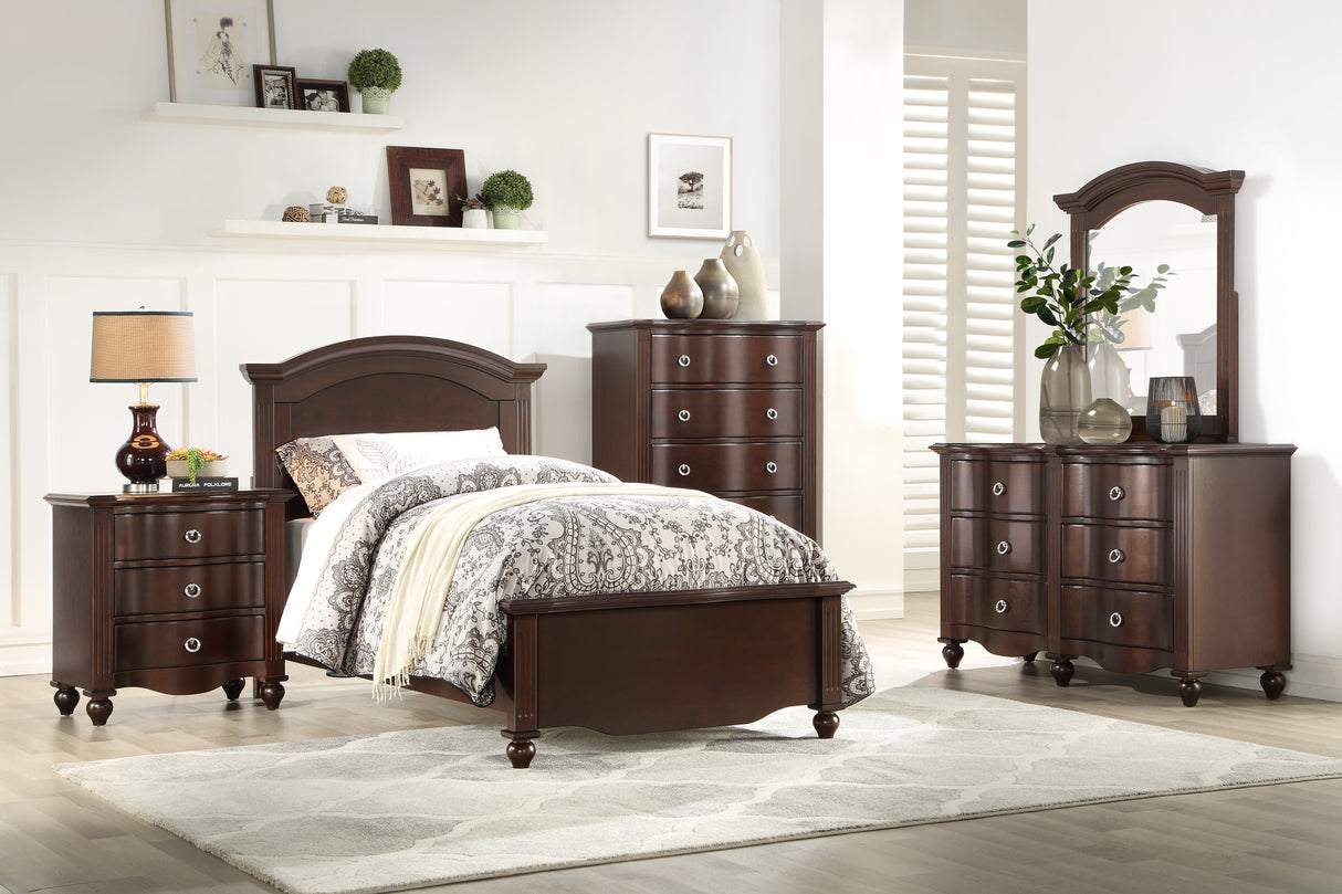 Meghan Espresso Twin Bed