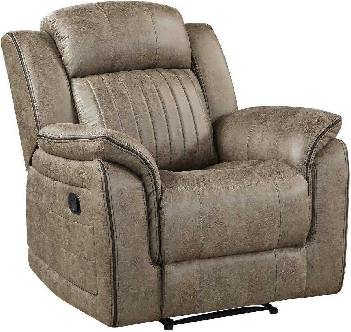 Centeroak Sandy Brown Double Reclining Living Room Set