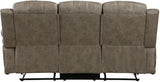 Centeroak Sandy Brown Double Reclining Living Room Set