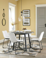 Centiar Gray and Black Dining Room Set