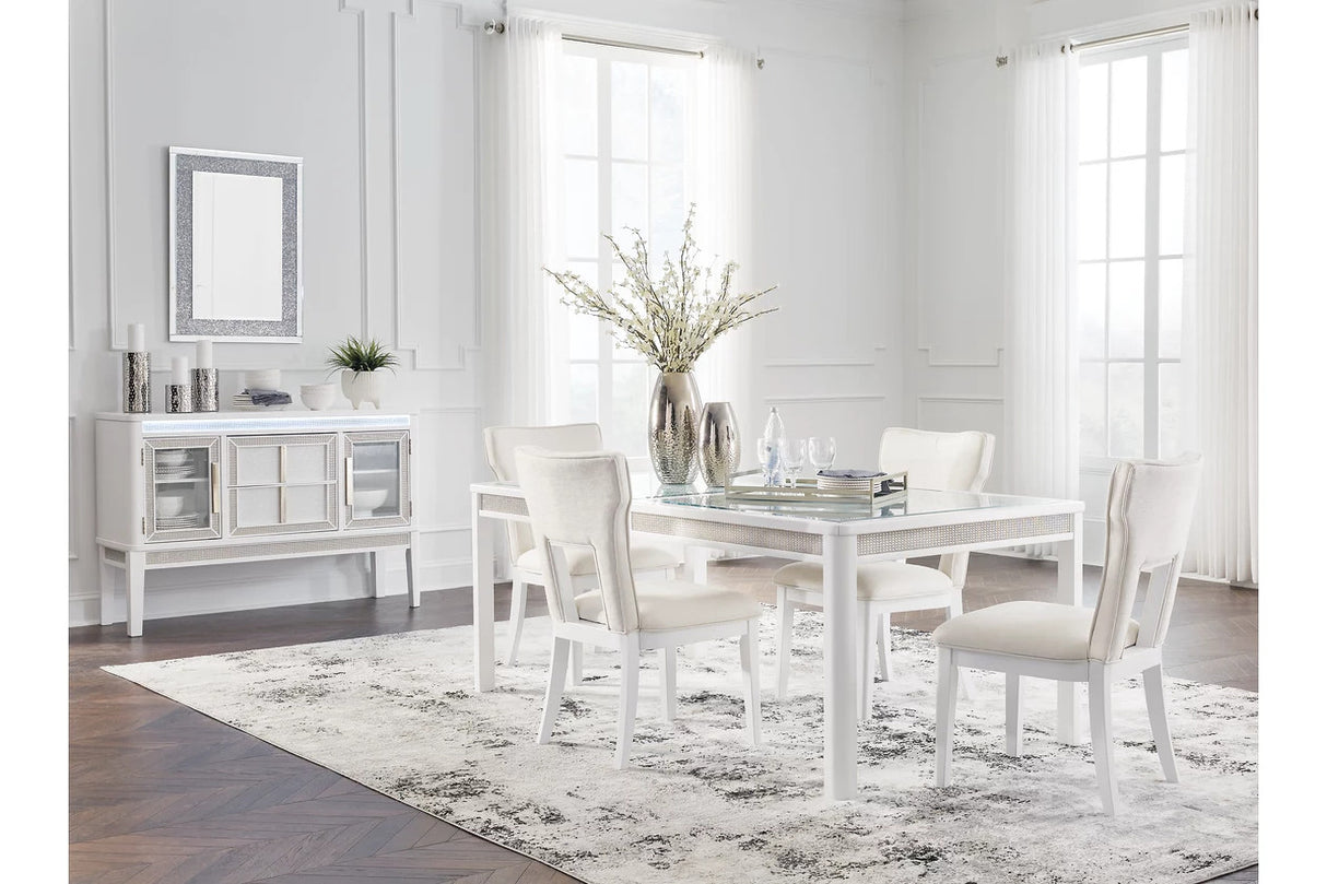 Chalanna Dining Room Set In White