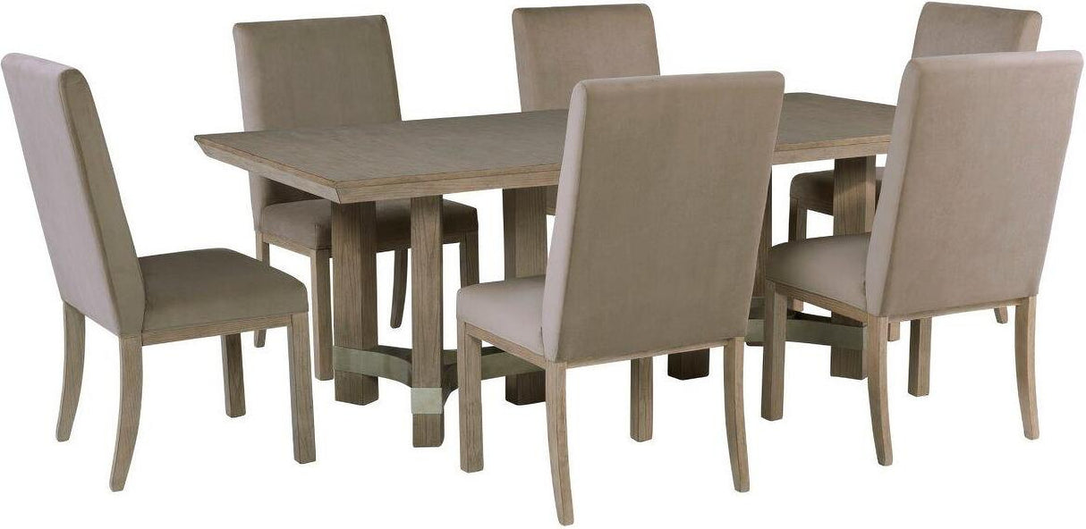 Chrestner Grey Rectangular Dining Room Set