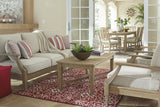 Clare View Beige Outdoor Living Room Set with Cushion