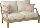 Clare View Beige Outdoor Living Room Set with Cushion