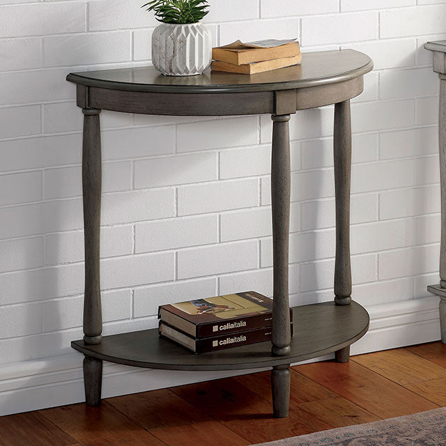 Menton Antique Gray Side Table