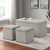 Daryn Beige Ottoman