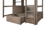 Callistus Warm Gray Bunk Bed