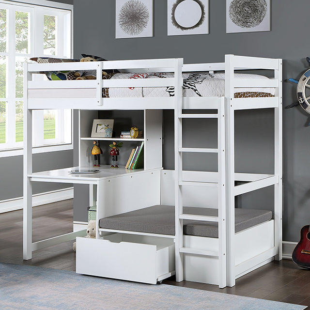 Callistus White Bunk Bed