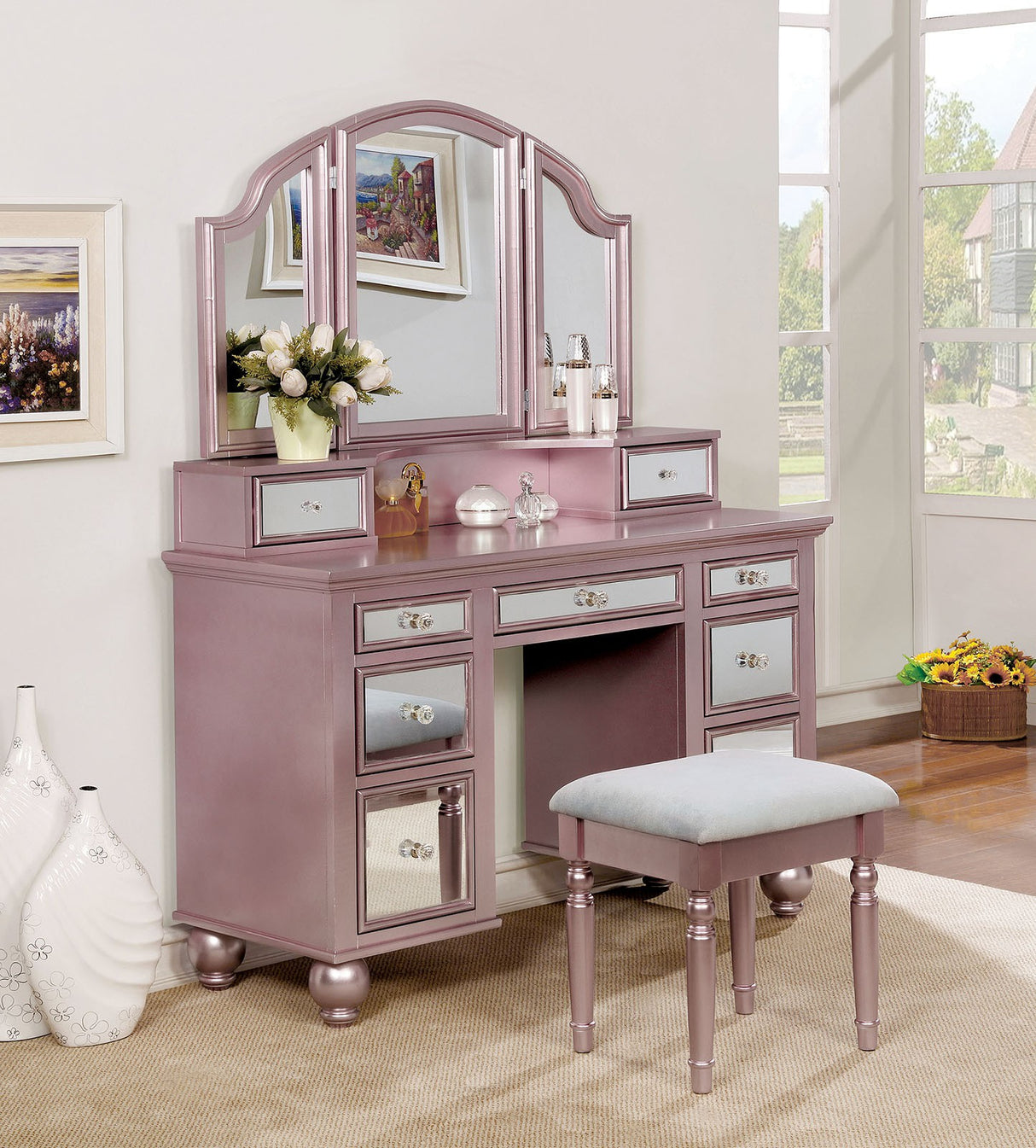 Tracy Vanity W/ Stool