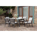 ALYCIA White/Gray Patio Dining