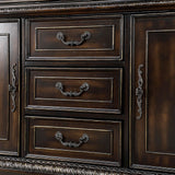 Lombardy Walnut Curio/Hutch Buffet