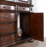 Nouvelle Brown Cherry Hutch Buffet