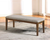 Rapidview Walnut/Light Gray Bench