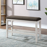 Heidelberg Off-White/Dark Gray Bench