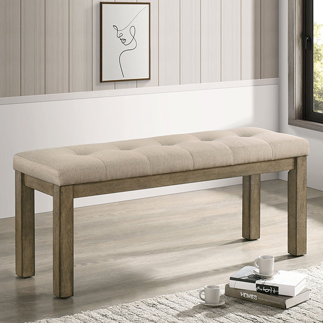 Templemore Light Brown/Beige Bench