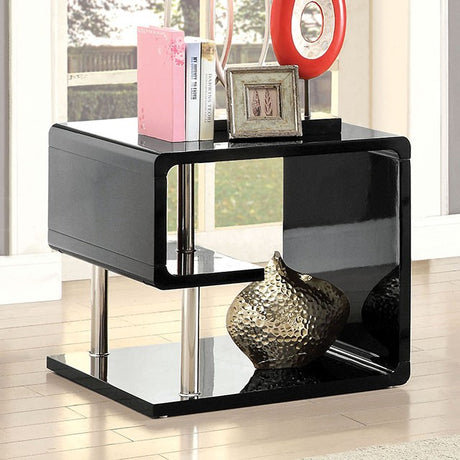 Ninove End Table, Black