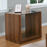 Langenthal Black/Dark Walnut End Table