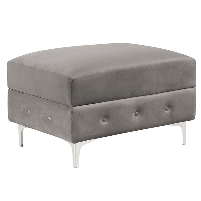 Ciabattoni Gray Ottoman