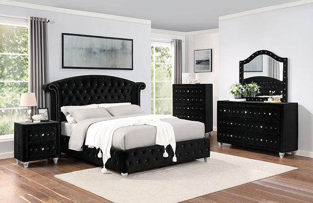 CM7130BK Black/Silver Bed