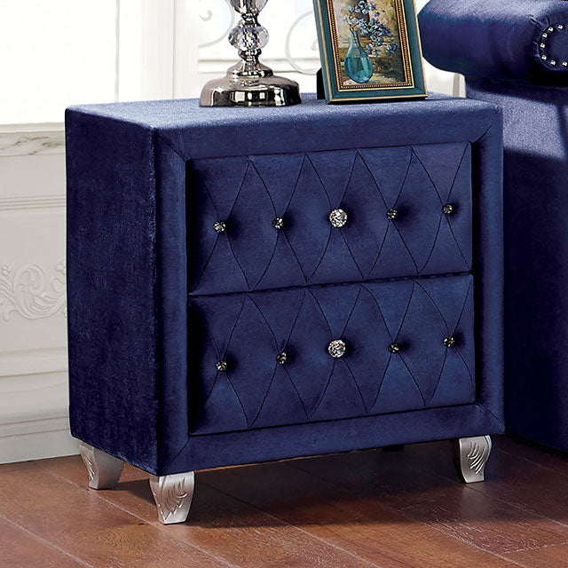 Alzir Blue Night Stand