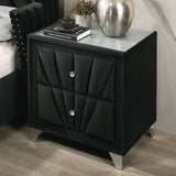 Carissa Black Night Stand