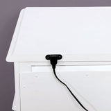 Belva White Night Stand