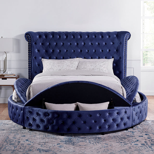 Sansom - Eastern King Bed - Blue