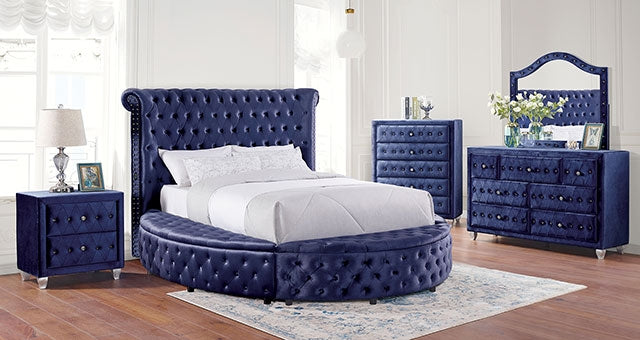 Sansom - Eastern King Bed - Blue