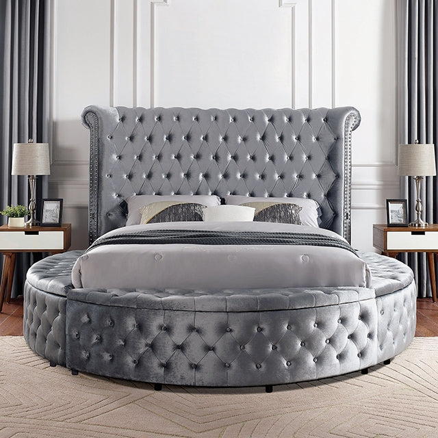 Sansom - Eastern King Bed - Gray