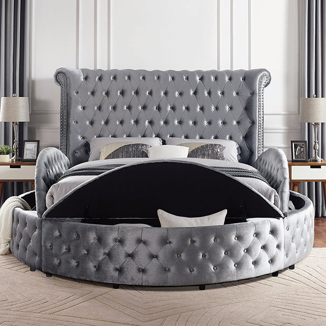 Sansom - Queen Bed - Gray