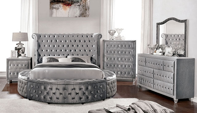 Sansom - Eastern King Bed - Gray