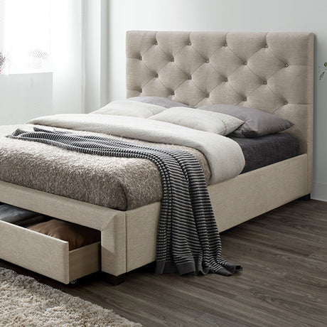 Sybella Beige Bed