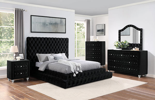 Stefania Black Bed